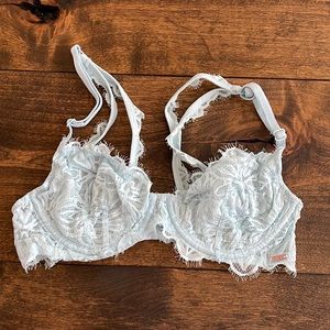 VS Pink Unlined Underwire Double Back-strap Bra